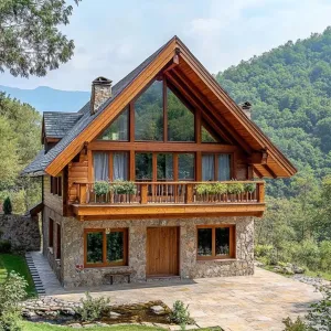 Charming Chalet with Stone Delight