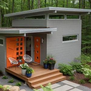 A Pop of Orange: Midcentury Moxie