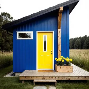 Blazing Blue Hideaway: Yellow Door Whimsy