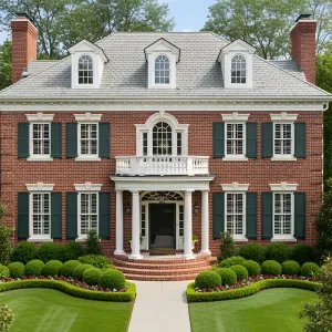 Brick Haven with Emerald Frames