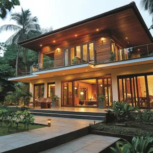 A Kerala Architectural Canvas: Harmony in Husk and Timber