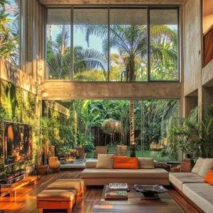 Preview of Modern Tropical House Featuring Open Living Space