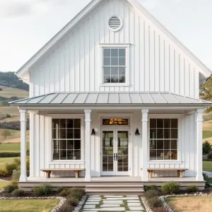 Graceful Farmhouse with a Whitewashed Smile