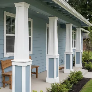 Porch Poise: A Symphony of Striking Columns