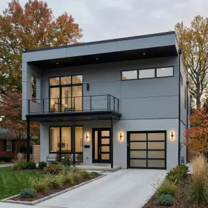 Subtle Grey Layers Streetfront Home