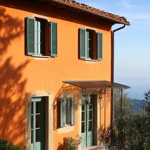 Charming Tuscan Villa with a Splash of Orange
