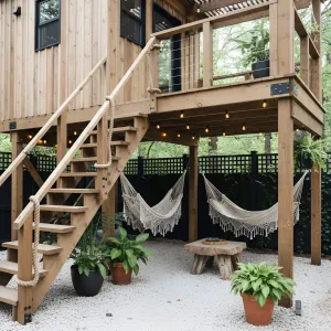Vertical Retreat with a Hammock Hangout