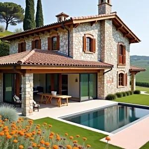 Tuscan Stone Jubilee Beside the Pool