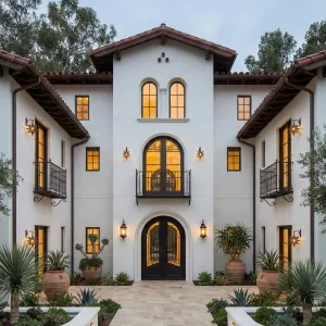 Golden Courtyard Lanternlight Villa