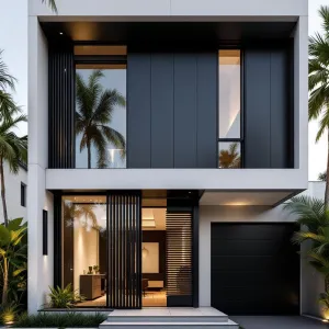Black Box Oasis Under Palms