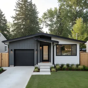 Graphite Porch With Soft Gable Ease