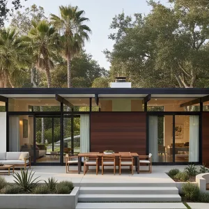 Mid-Century Serenity Amidst the Palms