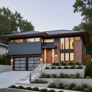 Preview of Graphite Brick Terraces With Amber Glow