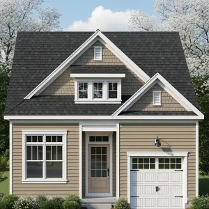 Petite Prowess: Delightful Dwelling with Pocket Garage