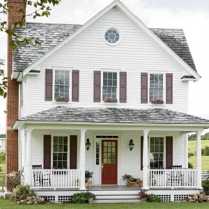 Quaint Country Manor with a Red Door Surprise