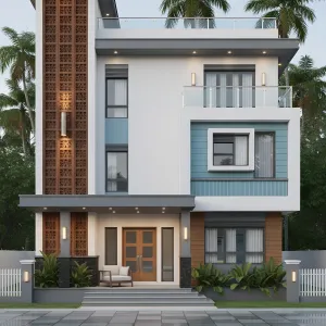 Breeze Block Balcony Rhythm