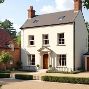 Serene Manor with Charming Chimneys