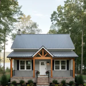 Modern Lakefront Ranch Cottage