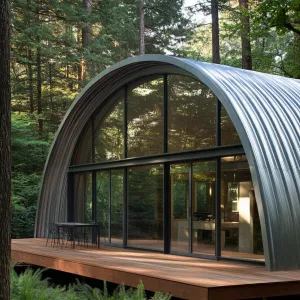 Curved Comfort in a Woodland Glade