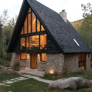 Triangular Haven with a Rocky Embrace