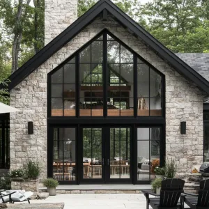 Stone Barn Chic: A Modern Retreat Unveiled