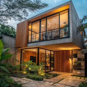 Concrete Majesty Meets Tropical Charm