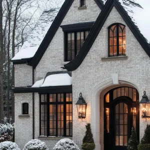 Romantic Snow-Draped Dwelling