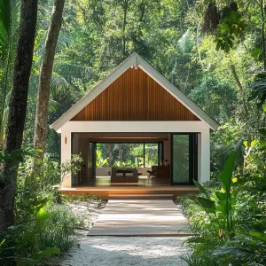 Secluded Cabin in the Verdant Wilderness