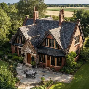 Delightful Manor With Slate Hat