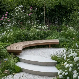 Curved Garden Retreat