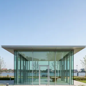 Transparent Oasis by the Water