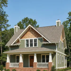 Laurel Step Gable Craftsman Bungalow