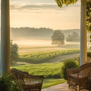 Charming Veranda with a View