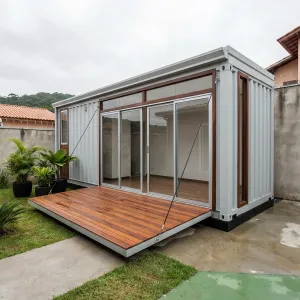 Courtyard Slider Container Studio Deck