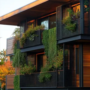 Nature’s Grid: Verdant Facade Extravaganza