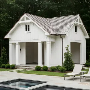 Sleek White Haven by the Aqua