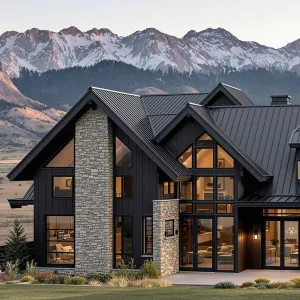 Modern Mountain Marvel with Rustic Charm