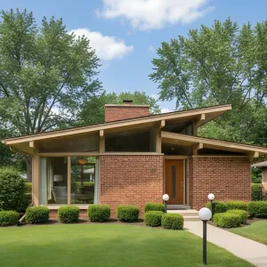 A Brick Odyssey with Wooden Accents