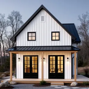 Serene Barn Escape with Twilight Glow