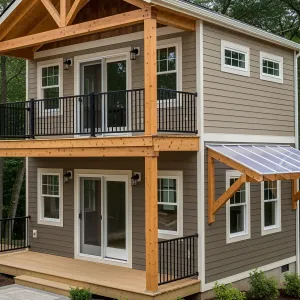 The Rustic Retreat with Timber Touches