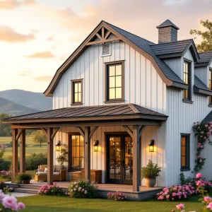 Rustic Elegance Under the Sunset Sky