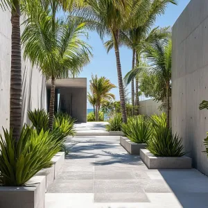 Dreamy Tropical Villa Entrance