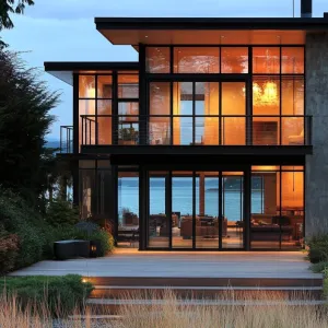 Steel and Sunset Shoreline Retreat