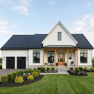 Clean Lined Retreat With Onyx Roof