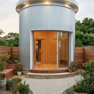 Cozy Urban Garden Silo Retreat