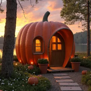 Autumn’s Enchanted Gourd Dwellings