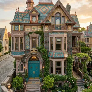 Enchanted Tiled Manor Dreamscape