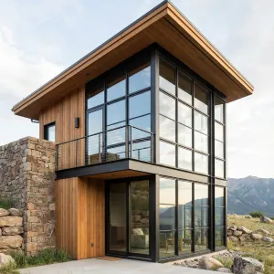 Peakview Timber Curtain House