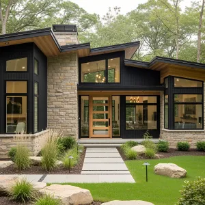 Ranch Harmony: The Stone and Timber Fusion