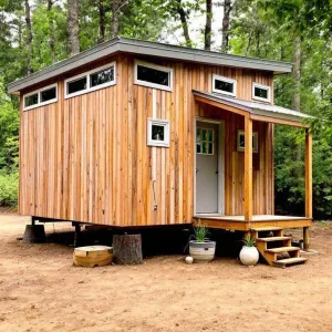 Chic Timber Box Under the Whispering Leaves
